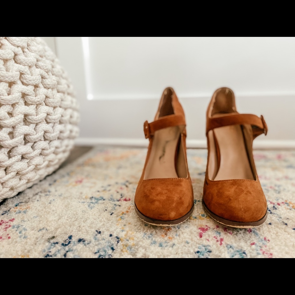 Suede heels